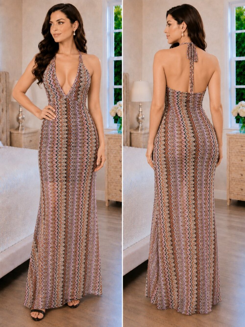 NWT Ramy Brook Daphne Maxi Dress in Boho Multi $475